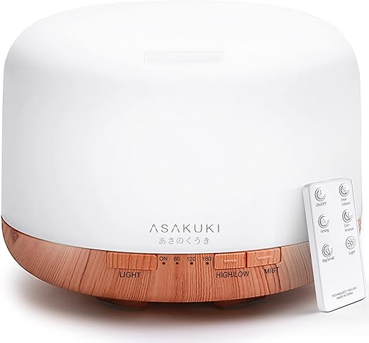 ASAKUKI Premium Oil Diffuser with Remote-Control