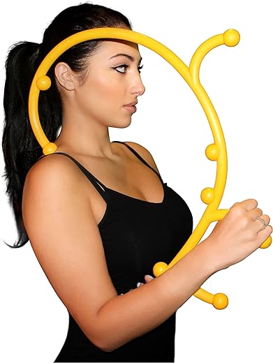 Back Hook Massager - Patented Full Body Personal Handheld Self Massage Tool for Myofascial Release of Knots and Aches- Deep Tissue Triggerpoint Therapy