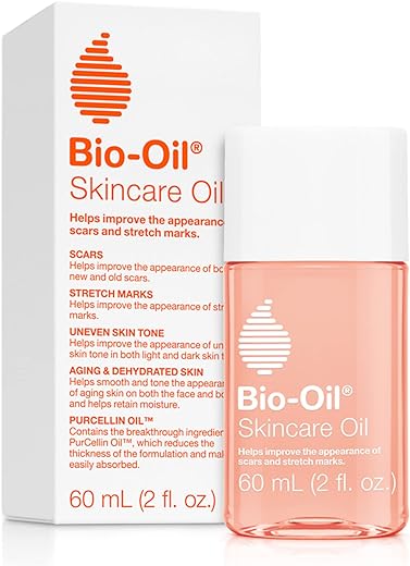 Bio-Oil Skincare Body Oil, Vitamin E, Serum for Scars & Stretchmarks, Face & Body Moisturizer, 2 oz, All Skin Types