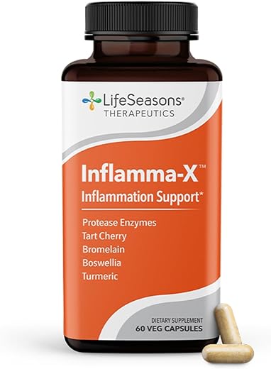 Inflamma-X - Inflammation Support Supplement - Turmeric Boswellia & Bromelain - Soothes Aches & Chronic Discomfort - Reduces Swelling & Inflammatory Compounds - 60 Capsules