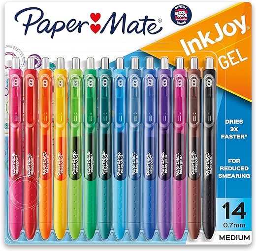 Paper Mate® Gel Pens | InkJoy® Pens, Medium Point, Assorted, 14 Count